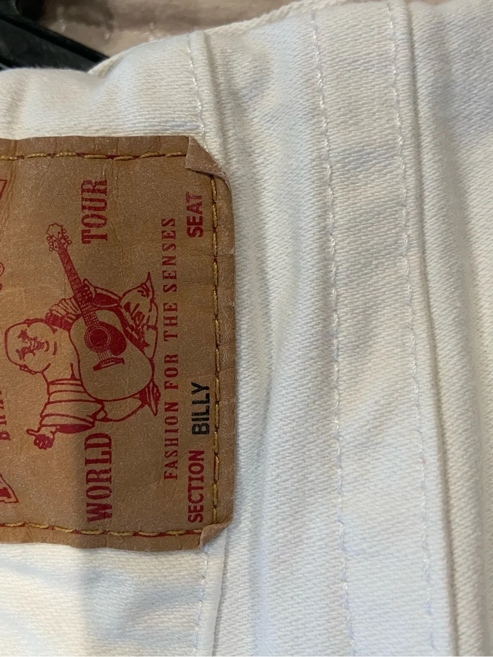True Religion White Slim Jeans